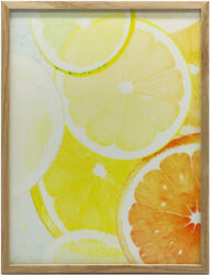  PLAKÁT KERETFALHOZ CITRUS CHARM SUMMER 50x70 CM BARNA