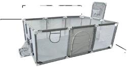  Babajáróka, tágas kialakítás, tartós anyag, világosszürke L