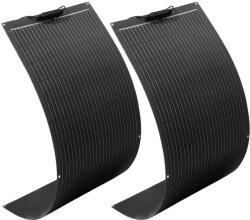  Napelem készlet, hatékony monokristályos kialakítás, sokoldalú telepítés, 2 db 100 W