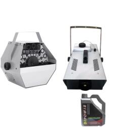  Lufigép, Távirányítós füstgép és 5 literes füstfolyadék csomag, IdeallStore®, ezüst