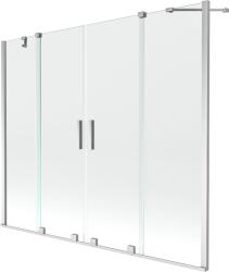 Mexen Velar Duo Kádparaván 2 részes csúszó 190 x 150 cm, átlátszó nano, króm - 896-190-000-02-01 Kádparaván (5905315228345)