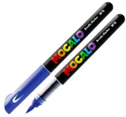 M&G Marker acrilic M&G MOCALO, vârf pensulă - Albastru safir 609