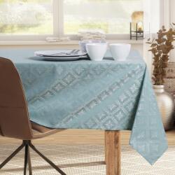 DecoKing Asztalterítő Maya mentazöld nyomott klasszikus 160x300 owal DecoKing