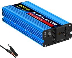  Tiszta szinuszhullám -inverter, 12 V - 220 V -os átalakítás, CE tanúsítvánnyal a biztonság érdekében, 3000W