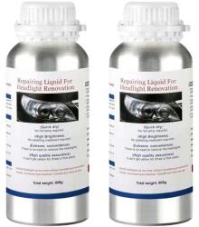  Autó fényszóró polírozása, párologtató folyadék, vegyi lengyel, 800 g javítási folyadék x2