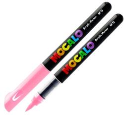 M&G Marker acrilic M&G MOCALO, vârf pensulă - roz 205