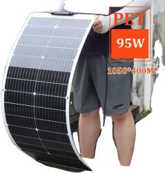  Napelem, nagy hatékonyságú, rugalmas kialakítás, 95w 1050x400 mm