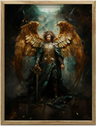  SAINT MICHAEL FALI PLAKÁT ALUMÍNIUM KERETBEN 40x50 CM