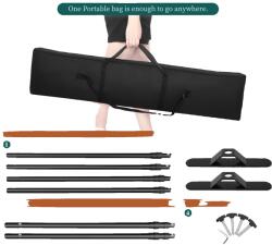  Háttér-támogató rendszer, tartós kettős krospár kialakítás, állítható magasság, SH-BJJ-2734