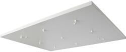 V-TAC Fehér szögletes mennyezeti lámpatartó, 9 lyukkal, 800x600mm - SKU 15354