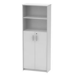 TEMPO KONDELA Irattartó zárható szekrénnyel, fehér, JOHAN 2 NEW 10