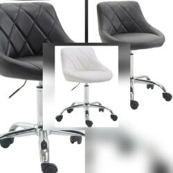  Háttámlás kozmetikai szék 3 színben - Waldemar - Fehér (316851)