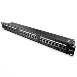 kwmobile Cat6 Patch Panel - 24 Port - Fém