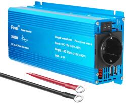 Tiszta szinuszhullám-inverter, 12 V-AC 220V, csúcsteljesítmény 1000W-2600W, 12V 220V 2600W