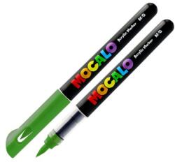 M&G Marker acrilic M&G MOCALO, vârf pensulă - Verde pădure 508