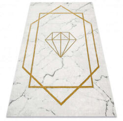 Glamour Kab. EMERALD szőnyeg 1019 glamour, elegáns gyémánt, márvány krém / arany 240x330 cm