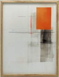  KERET FALI PLAKÁTJÁTÉK FORMÁK SZÜRKE NARANCS 70x100 CM