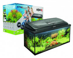 AQUAEL Leddy AQUA4 Family Rec | Akvárium szett (fekete) - 80x35x40 cm - pepita