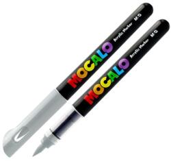 M&G Marker acrilic M&G MOCALO, vârf pensulă - Gri 415