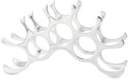 Art-Pol Loyd design ezüstszín fém borospalack tartó állvány 10db palack számára 28x49x11, 5cm (153262) - pepita