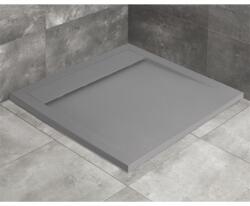 Radaway Teos C szögletes lapos zuhanytálca 90x90 cemento, ajándék szifonnal HTC9090-74 (HTC9090-74)