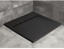Radaway Teos C szögletes lapos zuhanytálca 100x100 fekete, ajándék szifonnal HTC100100-54 (HTC100100-54)