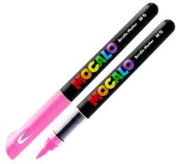 M&G Marker acrilic M&G MOCALO, vârf pensulă - Blackberry Purple 217