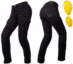  Női motoros farmernadrág W-TEC Komehana fekete 42/32