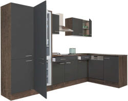 Leziter Yorki Konyhabútor - Sarok - 340 cm - Alulfagyasztós