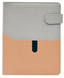 SATURNUS Kalendart Saturnus L229 műbőr szürke-lazac gyűrűs kalendárium 26SL229-00E (26SL229-00E)