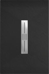 Mexen Toro SMC zuhanytálca 120 x 80 cm, fekete - 43708012 Kompozit zuhanytálca Kompozit zuhanytálca (5907709145733)