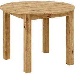 TEMPO KONDELA Kihúzható étkezőasztal, artisan tölgy, 103-142x76 cm, HARRY - pepita