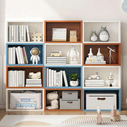  Modern 12 Polcos Könyvespolc - 45x17x30 cm