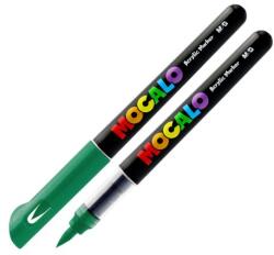 M&G Marker acrilic M&G MOCALO, vârf pensulă - Verde smarald 509