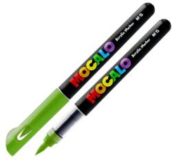 M&G Marker acrilic M&G MOCALO, vârf pensulă - Verde aprins 503