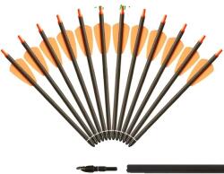  Szénszerkezeti csavarok, 75 hüvelyk hosszúság, COBRA rendszer kompatibilitása, 12 db narancs