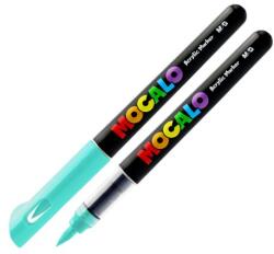 M&G Marker acrilic M&G MOCALO, vârf pensulă - Lake Green 534