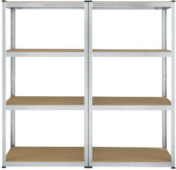  Easy 2 darabos nagy teherbírású raktárpolc szett tároló garázspolc 160x80x40 cm 21094