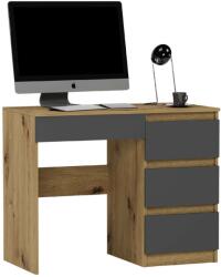 Mobene Modern számítógépasztal N34 - artisan tölgy - antracit