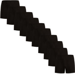 Nedeto 10PACK férfi bő szárú boxeralsók Nedeto fekete (10NDTT001) XXL