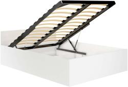 AKORD CLP Tárolós Ágy Laminált Fehér 140x200 Emelhető Ágyneműtartós + ágyrács (LOZPODSOBIA140)