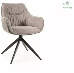 SIGNAL MEBLE Sempre Brego Forgó Szövet Szék Szürke Fekete Fémlábbal 180° Automata Visszatérés (SEMPREBRCSZ)