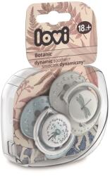 LOVI Lovi, Botanic Boy, suzeta dinamica din silicon, 18 luni+, 2 buc