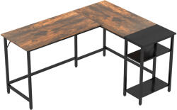 HomCom Sarokasztal, PAL/Fém, 150 x 120 x 75 cm, Barna/Fekete