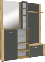 Tempo Előszobai készlet, artisan tölgy/grafit, FANDU