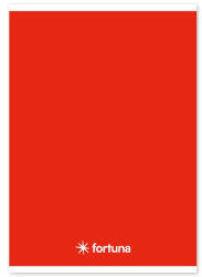 Fortuna Füzet vonalas FORTUNA Monocolor A/5 32 lapos piros - pepita