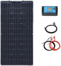 Napelem készlet, 200 W-os rugalmas panelek, 12 V-os akkumulátor-kompatibilitás, 12 V 100 W-os készlet