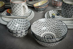 Nora's Design Retro star 28 részes modern design porcelán étkészlet 4 személyre Brand: Nora' s design