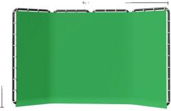  Zöld képernyő háttere, 240x400 cm méret, tartós muszlin anyag, 240x400cm zöld