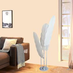  Levél Alakú Állólámpa - Fehér - 165cm